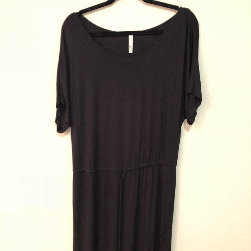 Black T Shirt Maxi Dress